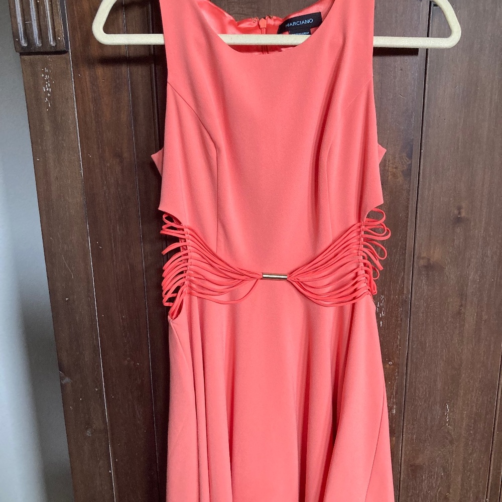 Marciano coral mini dress